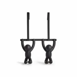 Umbra Portemanteaux Et Patères Patères Haut De Porte Buddy Pvc Noir -Meubles d'appoint Soldes pateres haut de porte buddy pvc noir 4