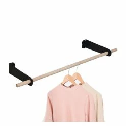 Mob In Valets De Nuits Et Portants Penderie Murale Suspendue Portant Mural En Chêne -Meubles d'appoint Soldes penderie murale suspendue portant mural en chene 7