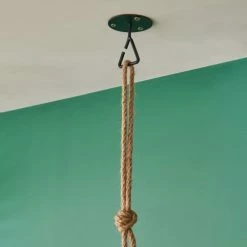 Mob In Valets De Nuits Et Portants Penderie Suspendue En Corde Et Métal Noir -Meubles d'appoint Soldes penderie suspendue en corde et metal noir 3