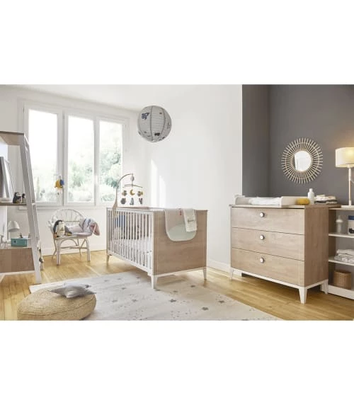 Calicosy Valets De Nuits Et Portants Portant 1 Tiroir Avec 1 étagère - Blanc Et Marron 7 Calicosy Valets De Nuits Et Portants Portant 1 Tiroir Avec 1 étagère - Blanc Et Marron – Image 5