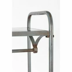 Drawer Valets De Nuits Et Portants Portant à Vêtements Avec Tiroir En Métal Patiné -Meubles d'appoint Soldes portant a vetements avec tiroir en metal patine 4