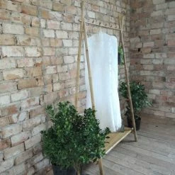 Casatera Valets De Nuits Et Portants Portant à Vêtements En Bambou Bois Clair -Meubles d'appoint Soldes portant a vetements en bambou bois clair 2