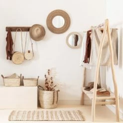 Maisons Du Monde Valets De Nuits Et Portants Portant En Eucalyptus Et 6 Cintres -Meubles d'appoint Soldes portant en eucalyptus et 6 cintres 1000 0 39 188598 7