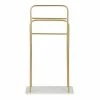 Maisons Du Monde Valets De Nuits Et Portants Portant En Métal Doré Et En Marbre Blanc -Meubles d'appoint Soldes portant en metal dore et en marbre blanc 1000 1 15 226458 1