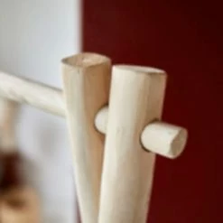 Tikamoon Valets De Nuits Et Portants Portant En Teck Massif -Meubles d'appoint Soldes portant en teck massif 4