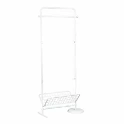 Urban Meuble Valets De Nuits Et Portants Portant Vêtement Porte-serviette Moderne Et élégant Blanc