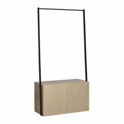 Mob In Valets De Nuits Et Portants Portant Vêtements Avec Placards Effet Bois Clair