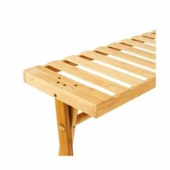 Wadiga Portemanteaux Et Patères Portant Vêtements En Bambou 3 étagères - 100x43x160cm -Meubles d'appoint Soldes portant vetements en bambou 3 etageres 100x43x160cm 2