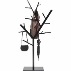 Produits populaires -Meubles d'appoint Soldes porte manteau arbre en acier noir h201 1