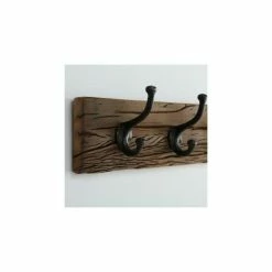 Wadiga Portemanteaux Et Patères Porte-manteau En Bois Et Fer 4 Crochets -Meubles d'appoint Soldes porte manteau en bois et fer 4 crochets 2