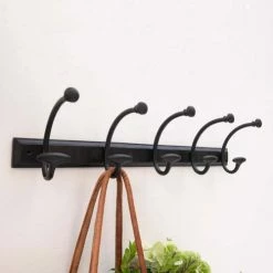 Decoclico Factory Portemanteaux Et Patères Porte Manteau En Métal Noir -Meubles d'appoint Soldes porte manteau en metal noir 6