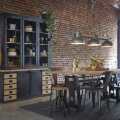 Maisons Du Monde Portemanteaux Et Patères Porte-manteau En Métal Noir Et Manguier -Meubles d'appoint Soldes porte manteau en metal noir et manguier 1000 3 31 215240 3