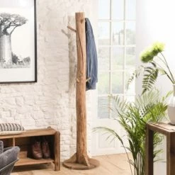 MACABANE Portemanteaux Et Patères Porte-manteau En Pin Recyclé -Meubles d'appoint Soldes porte manteau en pin recycle 3