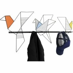 Kare Design Portemanteaux Et Patères Porte-manteau Oiseaux Origami En Acier L114 -Meubles d'appoint Soldes porte manteau oiseaux origami en acier l114 1