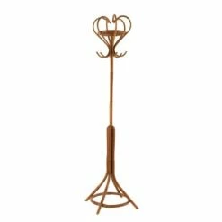 Meubles & Design Valets De Nuits Et Portants Porte Manteau Rétro En Rotin