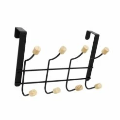 The Home Deco Factory Portemanteaux Et Patères Porte-manteaux à Suspendre Nude -Meubles d'appoint Soldes porte manteaux a suspendre noir 5