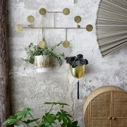 Bloomingville Portemanteaux Et Patères Porte-manteaux En Métal Doré -Meubles d'appoint Soldes porte manteaux en metal dore 1