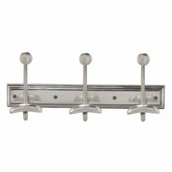 Signature Portemanteaux Et Patères Porte Manteaux Mural 3 Patères En Laiton - Argent