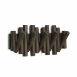 Umbra Portemanteaux Et Patères Porte Manteaux Picket Pin Marron -Meubles d'appoint Soldes porte manteaux picket pin marron 3