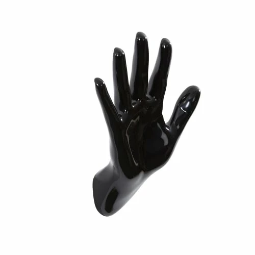 Thelermont Upton Portemanteaux Et Patères Porte Manteaux Résine Main Stop Noir -Meubles d'appoint Soldes porte manteaux resine main stop noir