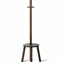 Umbra Meubles D'appoint Porte Manteaux Tabouret Pillard Bois Marron -Meubles d'appoint Soldes porte manteaux tabouret pillard bois marron 4