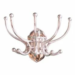 Produits populaires 13 Chehoma Portemanteaux Et Patères Portemanteau 5 Crochets En Métal Argenté