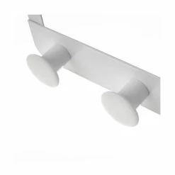Produits populaires -Meubles d'appoint Soldes portemanteau de porte 4 crochets en metal et abs blanc 35x8 5x20cm 1