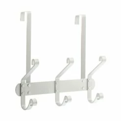 Wadiga Portemanteaux Et Patères Portemanteau De Porte En Métal Chromé 3 Crochets