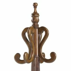 Produits populaires -Meubles d'appoint Soldes portemanteau rotatif en bois d acajou marron h190 1