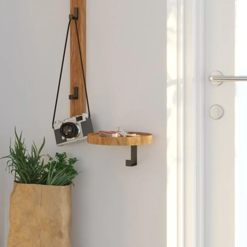 WOODEK Portemanteaux Et Patères Portemanteaux Mural Avec 1 Patère En Chêne Massif Huilé 6 WOODEK Portemanteaux Et Patères Portemanteaux Mural Avec 1 Patère En Chêne Massif Huilé – Image 4