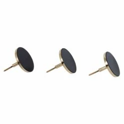 Produits populaires -Meubles d'appoint Soldes set de 3 pateres en metal et miroir fume noir 1000 0 19 227528 2