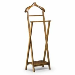 MOYCOR Valets De Nuits Et Portants Valet De Chambre En Bois Marron