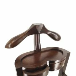 MOYCOR Valets De Nuits Et Portants Valet De Chambre En Bois Marron -Meubles d'appoint Soldes valet de chambre en bois marron 6