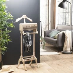 Produits populaires -Meubles d'appoint Soldes valet de chambre en teck blanchi 1