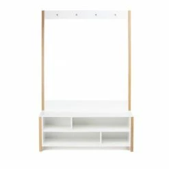 Woodman Meubles D'entrée Et à Chaussures Vestiaire D'entrée Bois Et Blanc