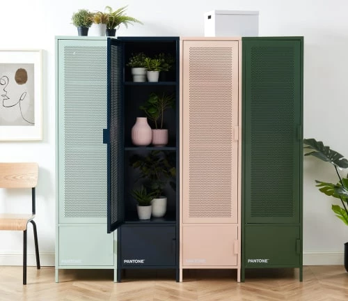 Pantone Portemanteaux Et Patères Vestiaire Métal Bleu Nuit H180cm 4 Pantone Portemanteaux Et Patères Vestiaire Métal Bleu Nuit H180cm – Image 2