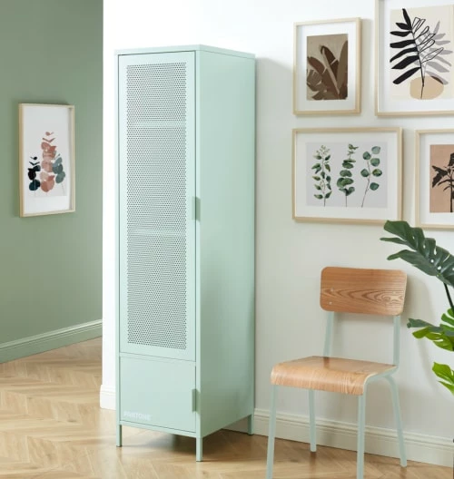 Pantone Portemanteaux Et Patères Vestiaire Métal Vert Menthe H180cm 4 Pantone Portemanteaux Et Patères Vestiaire Métal Vert Menthe H180cm – Image 2