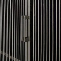 GINER Y COLOMER Meubles D'entrée Et à Chaussures Vitrine En Bois D'acacia Et Métal. -Meubles d'appoint Soldes vitrine en bois d acacia et metal 4